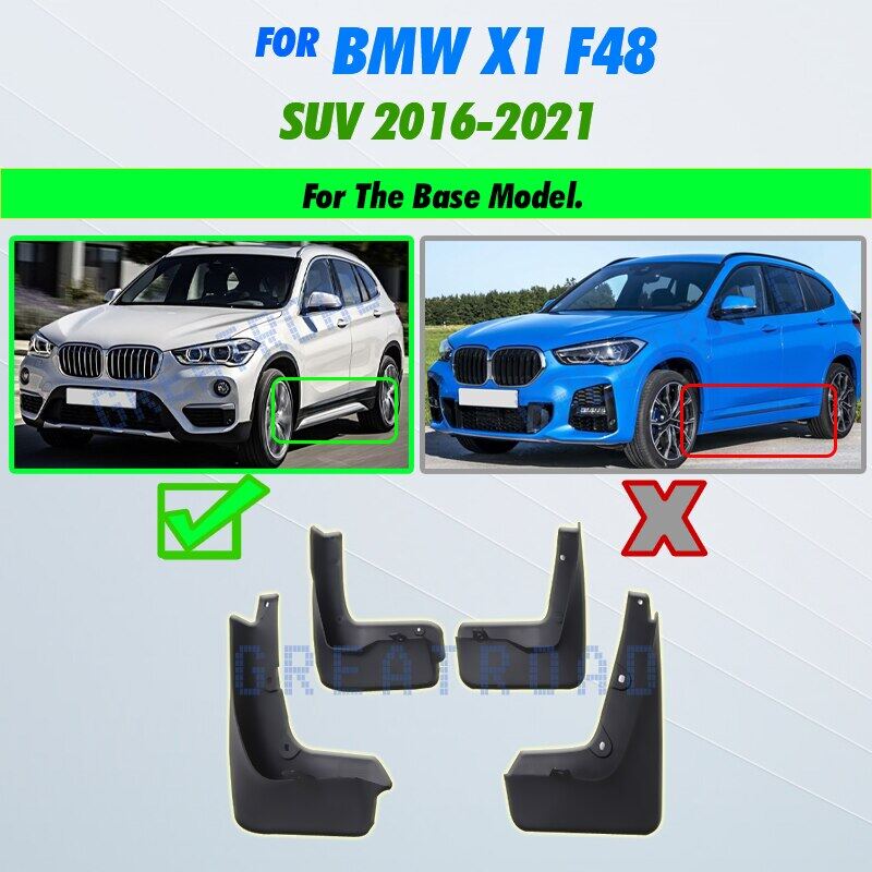 Front Rear Mud Flap for BMW X1 F48 2016 2017 2018 2019 2020 2021 Fender  Splash Guards Mudguards Mudflap Car Accessories