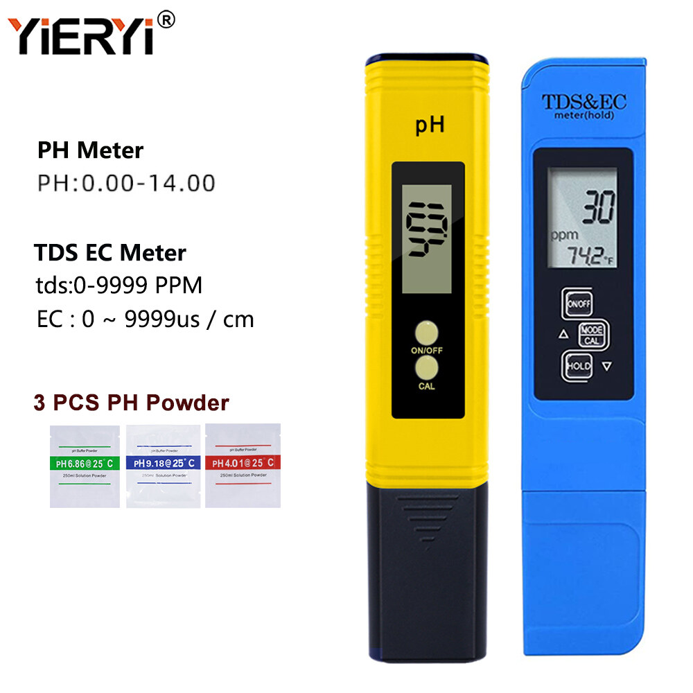 yieryi Water quality tester TDS Meter pH Meter Test For drink Water Aquarium pool water Acidity Automatic Calibration Tester