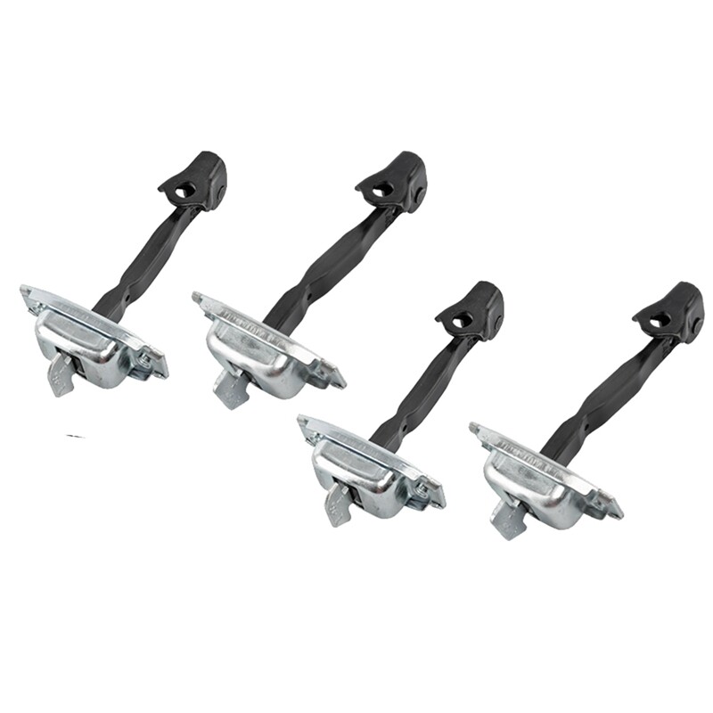 4pcs car door stopper check strap limiter replacement silver for -toyota -hilux 2004-2015 for fortuner 2005-2015