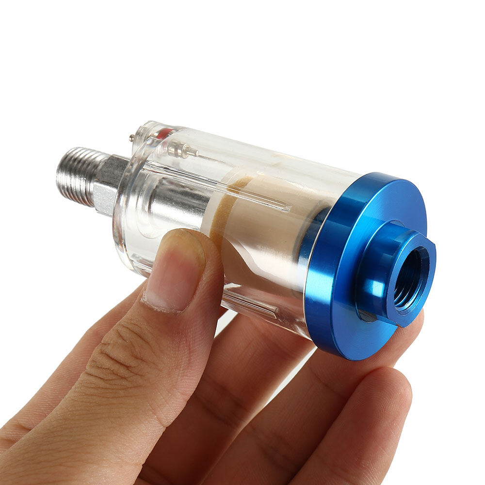 In Line Oil Water Separator Filter Seperator 1/4  Air Brush Compressor Tool Trap
