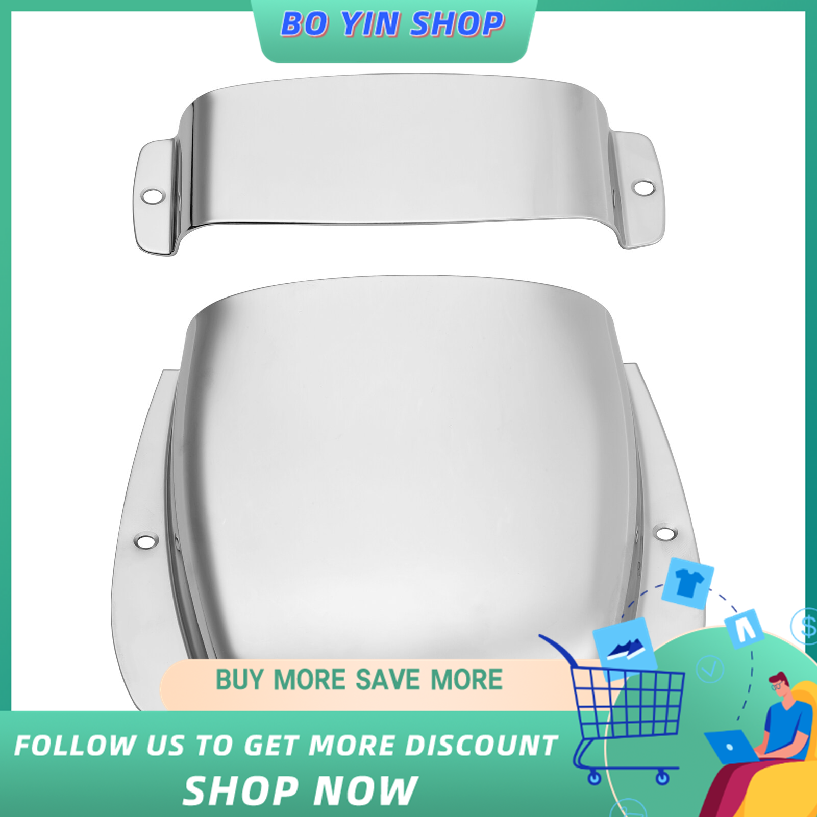 Zinc Alloy Bass Pickup Cover Protector Bridge Cover Plate for Jazz Bass JB Bass Guitar Electric Bass