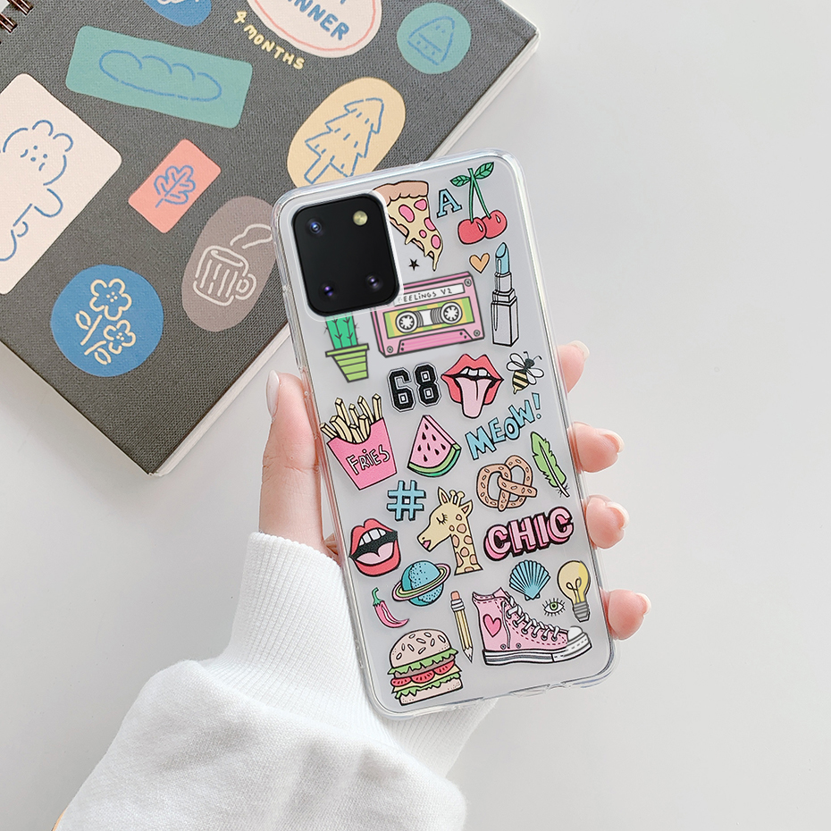 For Samsung Galaxy Note 10 Lite Case Soft Silicone TPU Back Cover Phone Case For Samsung Galaxy Note 10 Lite Casing