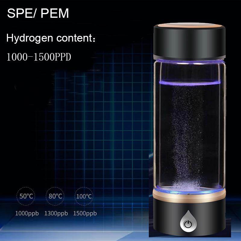 RCYAGO Portable SPE/ PEM Rich Hydrogen Water Generator Electrolysis Energy Hydrogen-rich Antioxidant ORP H2 Water Ionizer PP Healthy Bottle cup