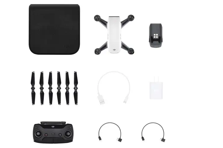dji spark controller combo alpine white