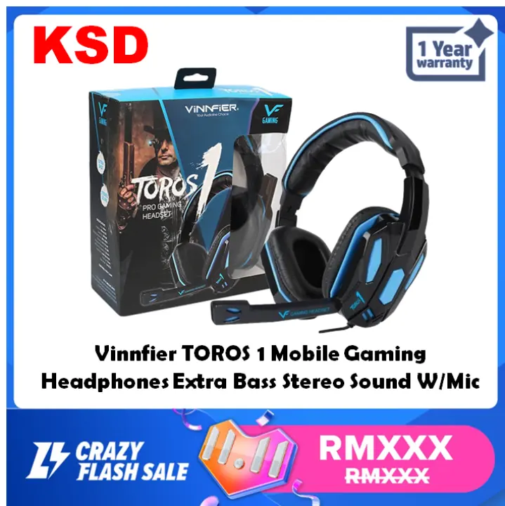 vinnfier toros 1 gaming headset with mic