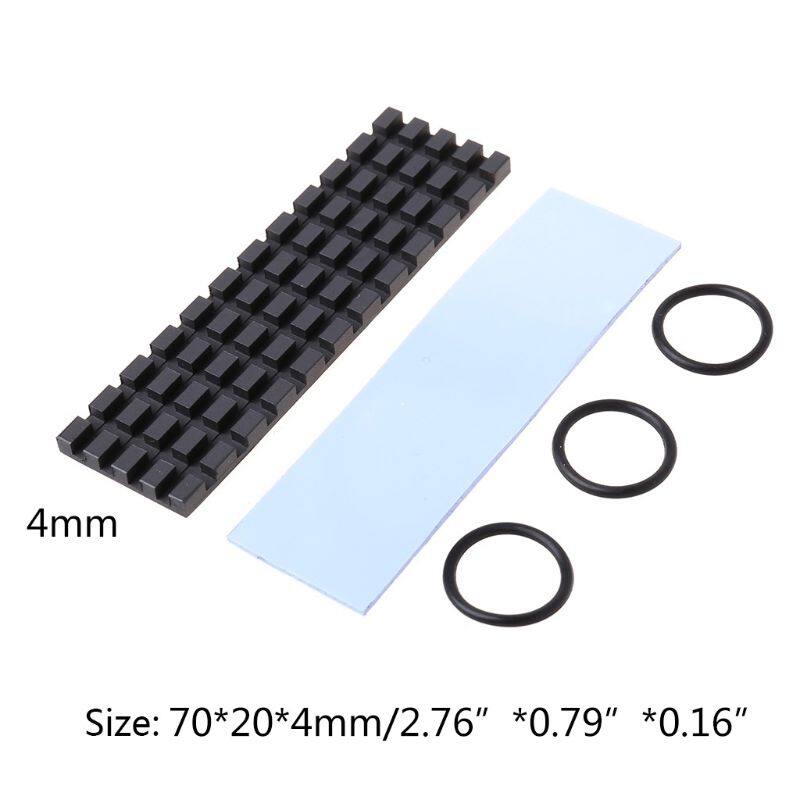 Pure Copper Graphene Heatsink M.2 NGFF 2280 PCI-E NVME SSD Heat Sink Thermal Pad Conductivity Silicone Cooler Accessory