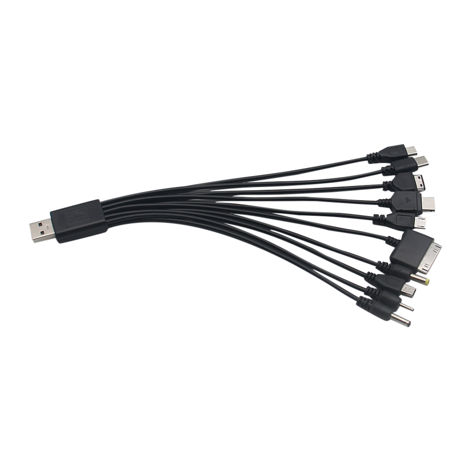 USB Data Cable 1 Drag 10 Multifunctional Plug Play Widely Compatible Charge USB Multi Charger Data Cord for Home USB Charging Cable