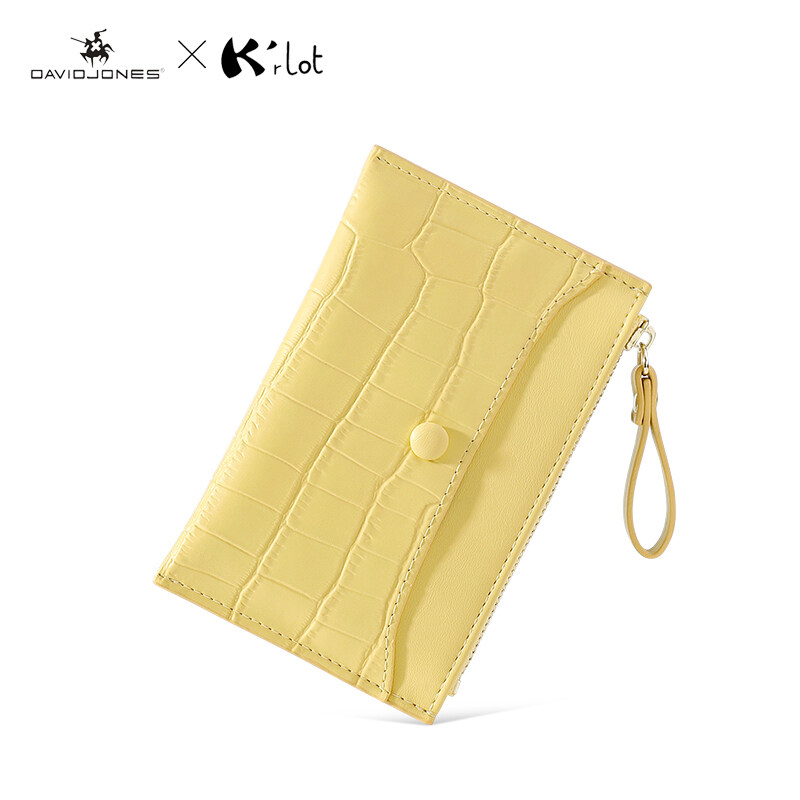 David Jones Paris K'rlot joint name Crocodile Pattern PU Leather Wallet
