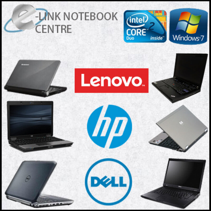 (REFURBISHED) LAPTOP / NOTEBOOK DELL HP LENOVO TOSHIBA C2D DDR2 2GB RAM 80GB HDD (MIX MODEL)(NO BATTERY) FOR STUDY EDUCATION ONLINE Malaysia
