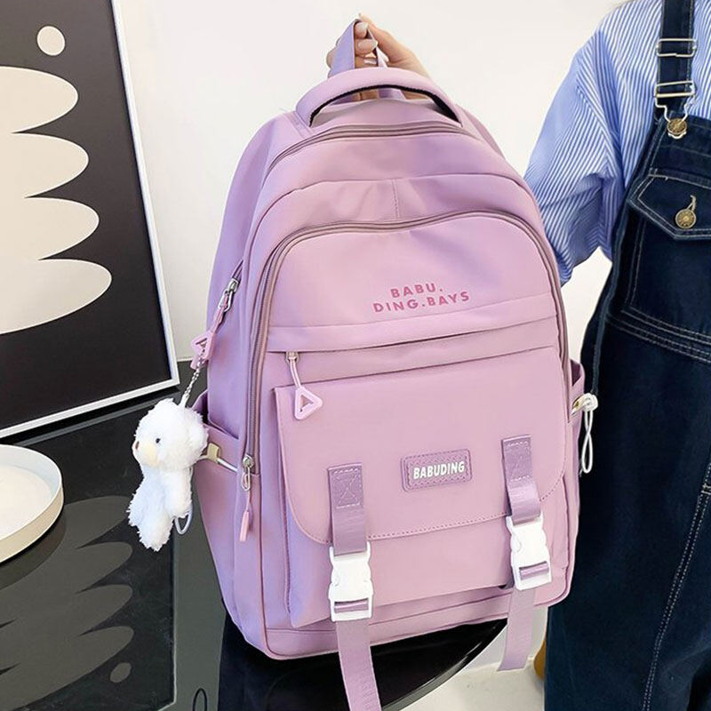 C&K Women's School Bag Junior High School High School College Backpack Large Capacity Backpack