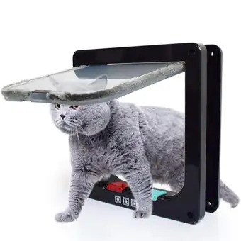 Etersummer Cat Flap Door With 4 Way Lock Magnetic Pet Door Kit