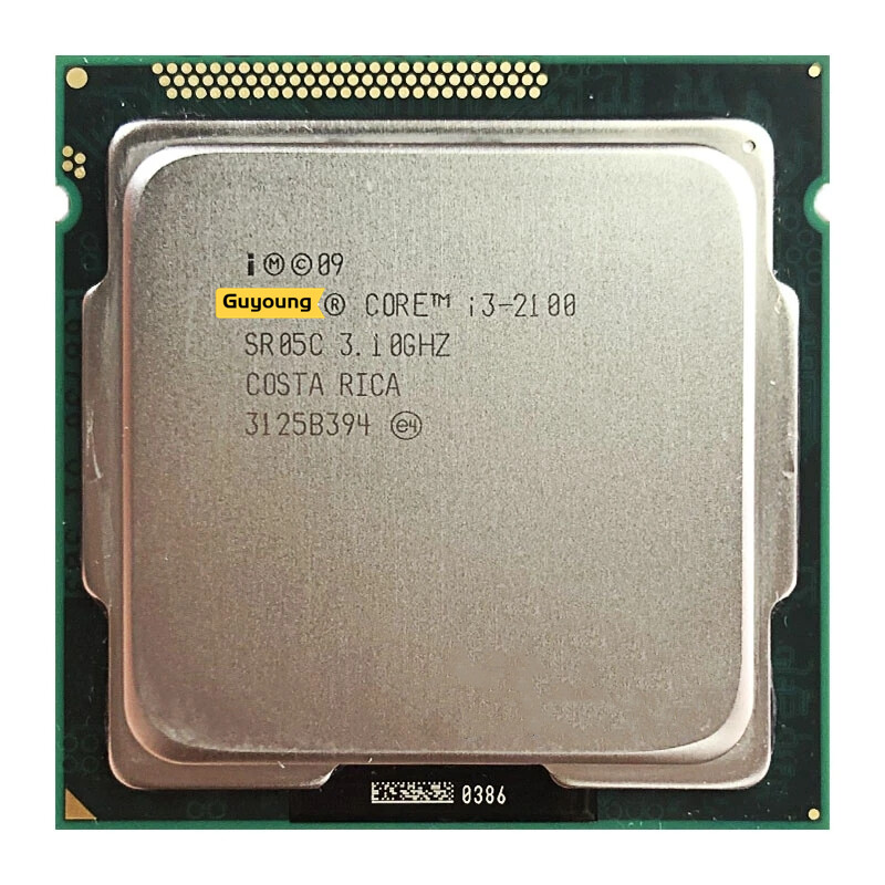 Core i3-2100 i3 2100 3.1 ghz used dual-core cpu processor 3m 65w lga 1155 10pcs/lot