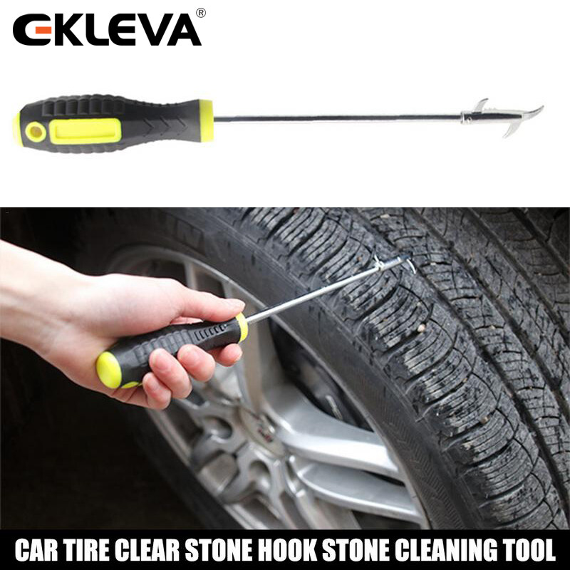 Dụng Cụ Làm Sạch Lốp Xe Hơi EKLEVA, Móc Làm Sạch Lốp Xe Bằng Đá Có Rãnh, Bị Hỏng, Móc Làm Sạch Lốp Xe Kiểu Dáng