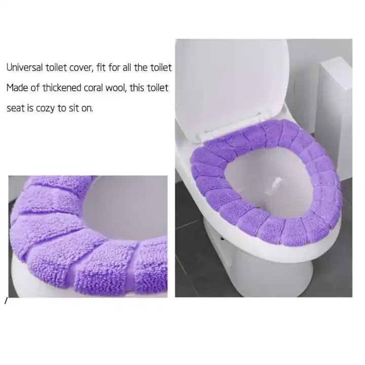 purple soft toilet seat