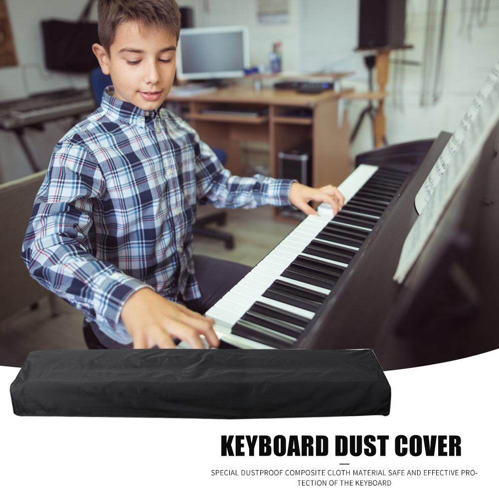 Vỏ Bọc Đàn Piano Điện Tử Tinh Tế Vỏ Bọc Bàn Phím Điện Tử Kỹ Thuật Số Chống Bụi Gấp Gọn Màu Đen