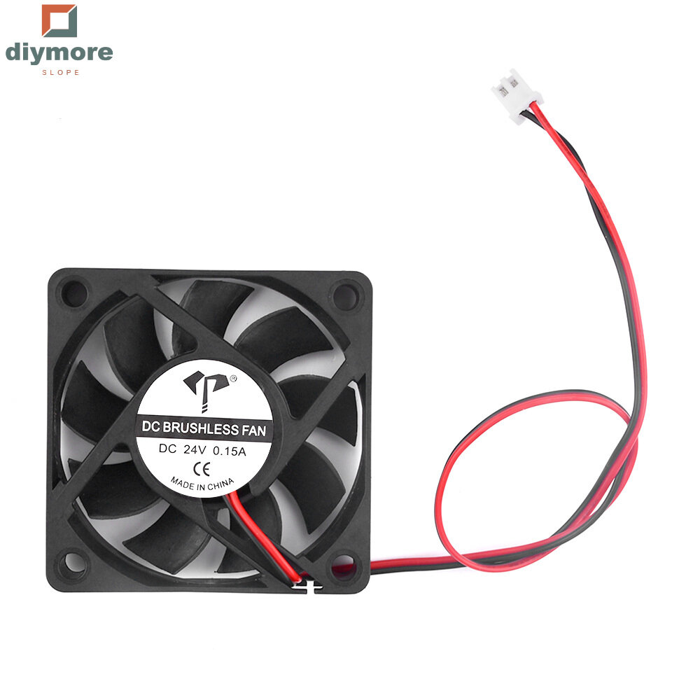 Diymore slope 60mm fan 5/12/24v 6010 dual ball bearing brushless cooling fan for cooling diy pc computer case fan