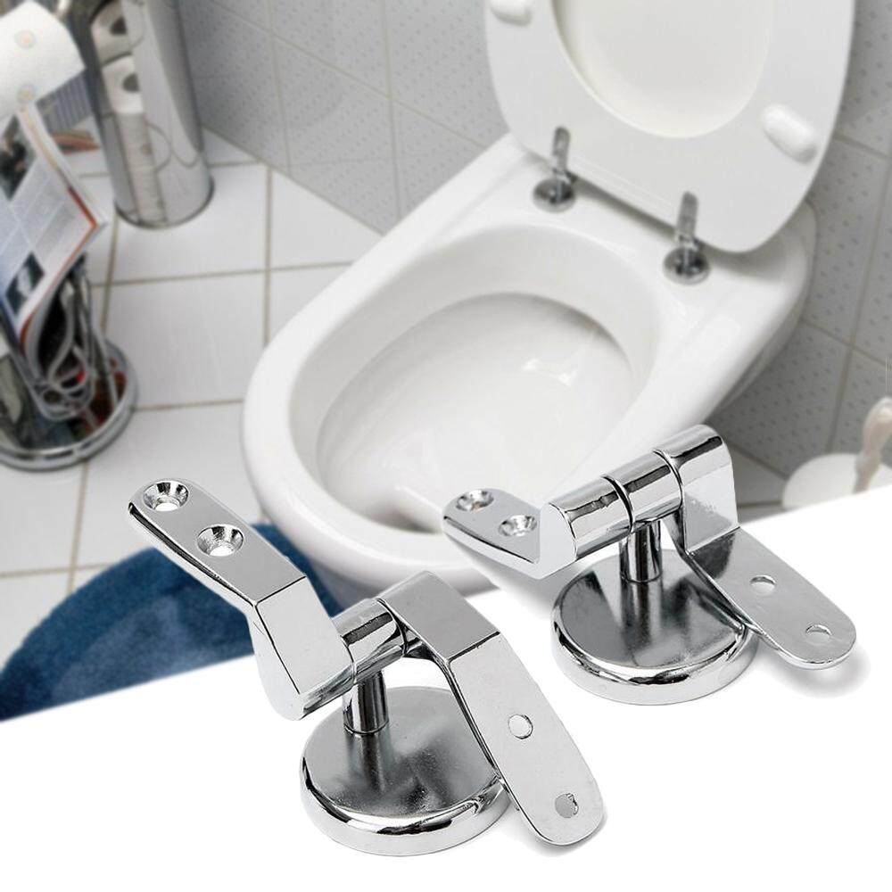 NEW MDF WOOD TOILET SEAT LID WITH ADJUSTABLE CHROME HINGES/FITTINGS