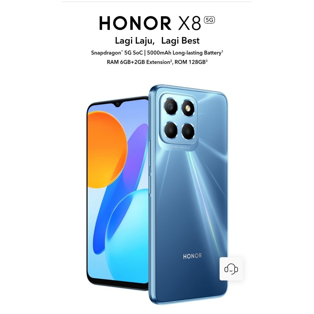 honor x8 6gb ram 128gb rom