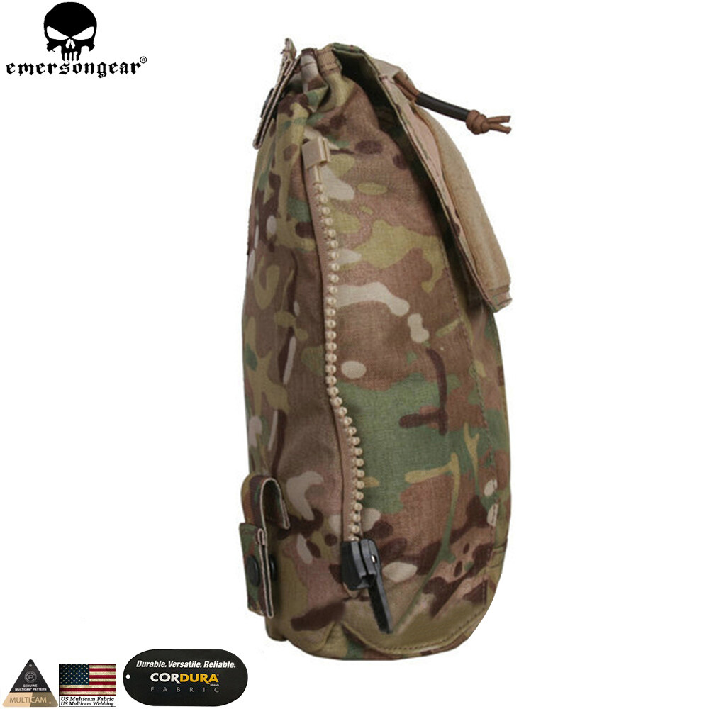 EmersonGear Tactical Vest Panel Back Pocket Zippered Panel Accessory Backpack for AVS JPC2.0 CPC Vest