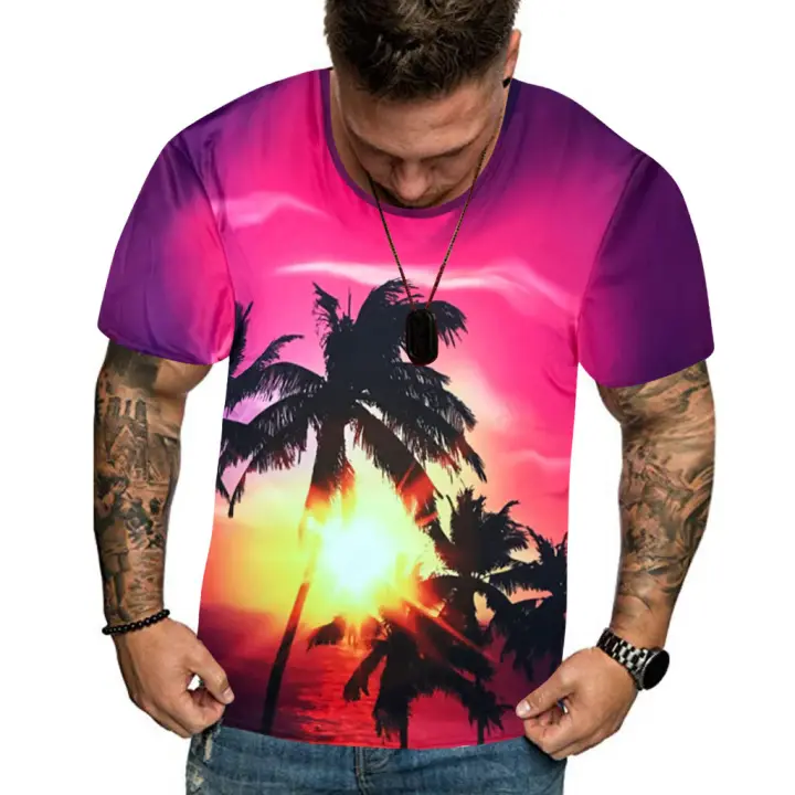 Npc Men Summer New Full 3d Printed T Shirt Plus Size M 3xl Cool Printing Top