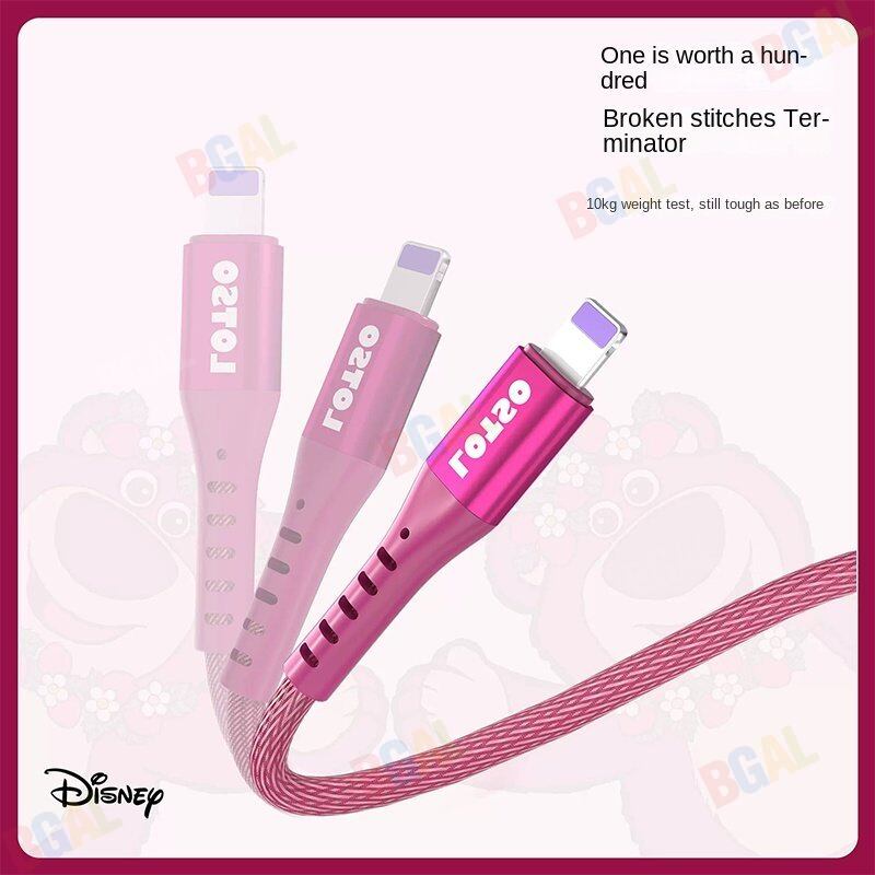 (66W)100% Authentic Disney USB to Lightning Cable Fast charging With data transmission iPhone Cable USB Cable Type-C