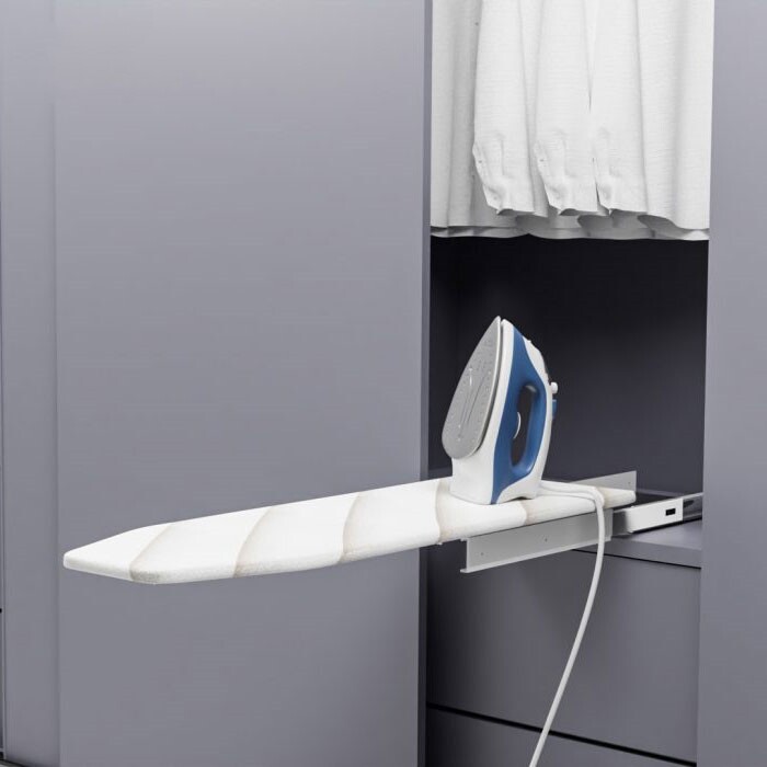 Wall-hung household folding wardrobe ironing board drawer hidden ...