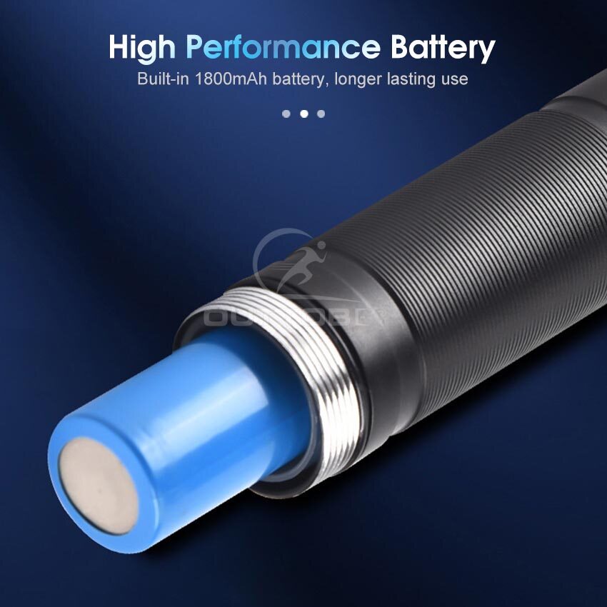 Outtobe Flashlight Multifunctional P50 Mini Torch Light White Laser Flashlight Super Bright Flashlight Waterproof Outdoor Torchlight Zoomable LED Flashlight Penlight