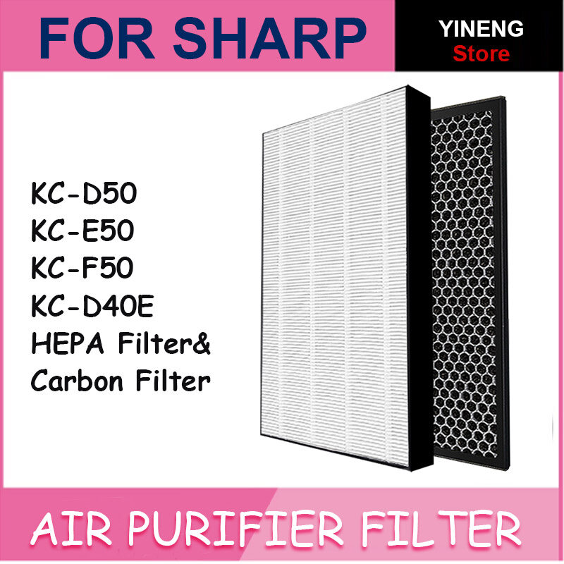 For Sharp Air Purifier Kc D50 Kc E50 Kc F50 Kc D40e Heap Filter Actived Carbon Filter Lazada