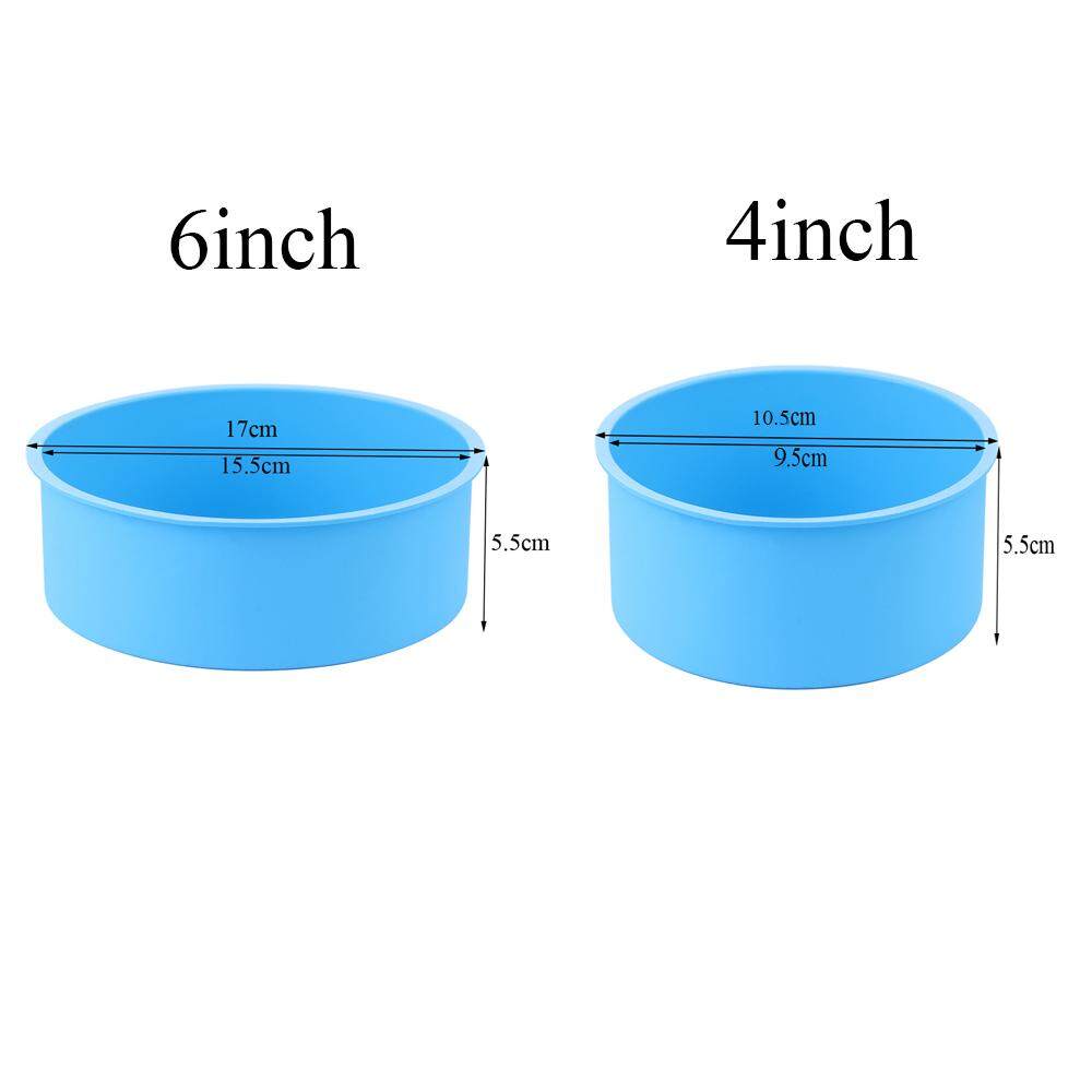 6inch Round Pattern Pudding Mold Cake Pan Tray Silicone Baking Tools Pastry Dish