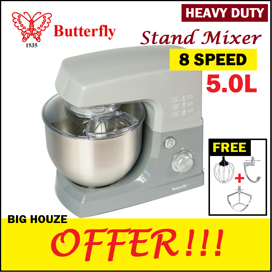 Butterfly BSM4356 8 SPEED 800W Powerful Stand Mixer 5L / BSM4366