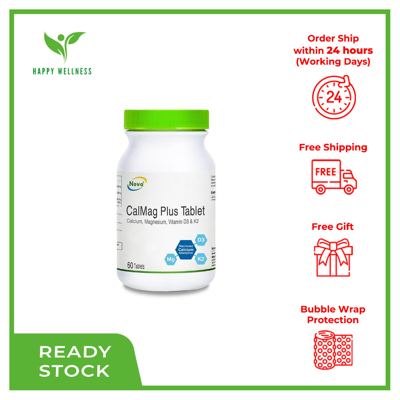 Nova Calmag Plus Tablet 60s (Exp: 4/2026) | Lazada