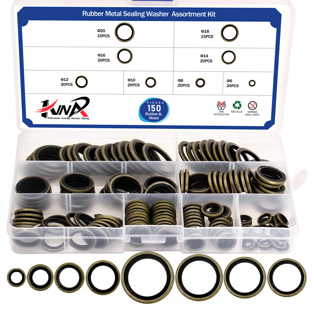 Seal Washer Assortment Kit Automotive SelfCentered Seals Washer Metric