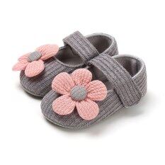 I Love Daddy&Mummy Giày hình hoa dễ thương chất liệu cotton mềm dành cho bé gái sơ sinh – INTL