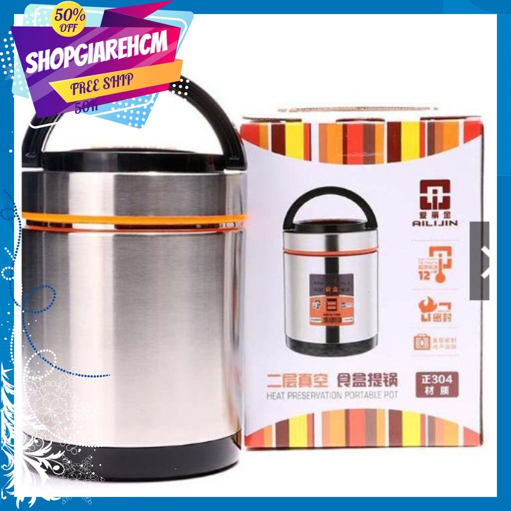 Bình ủ cháo giữ nhiệt inox đa năng 1.9 lít