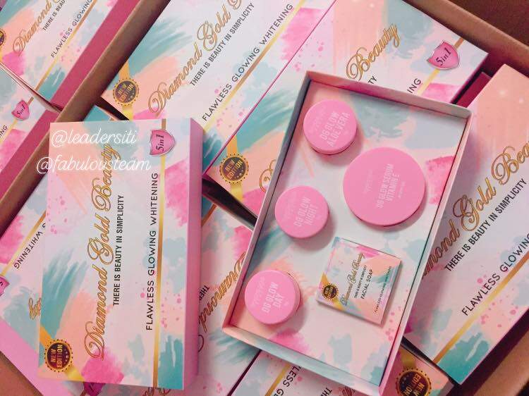 diamond gold beauty skincare
