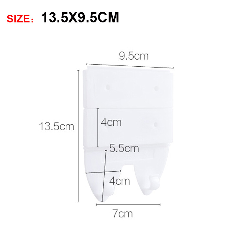 1PCS Wall-Mounted Sticker Punch-free Plug Fixer Home Self-Adhesive Socket Fixer Cable Wire Organizer Seamless Power Strip Holder