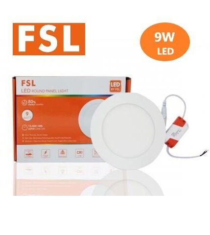 FSL 4INCH 9W ROUND LED SLIM PANEL LIGHT DAYLIGHT RECESSED TYPE Lazada