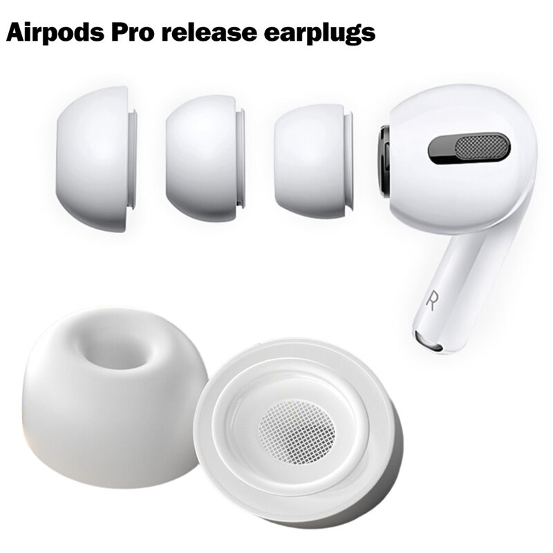1 Cặp Ốp Không Dây Khuyên Tai Silicone Lỏng Nút Bịt Lỗ Tai Nụ Cách Âm Vỏ Bọc Tai Nghe Đầu Tương Thích Với Airpods Pro 1 2