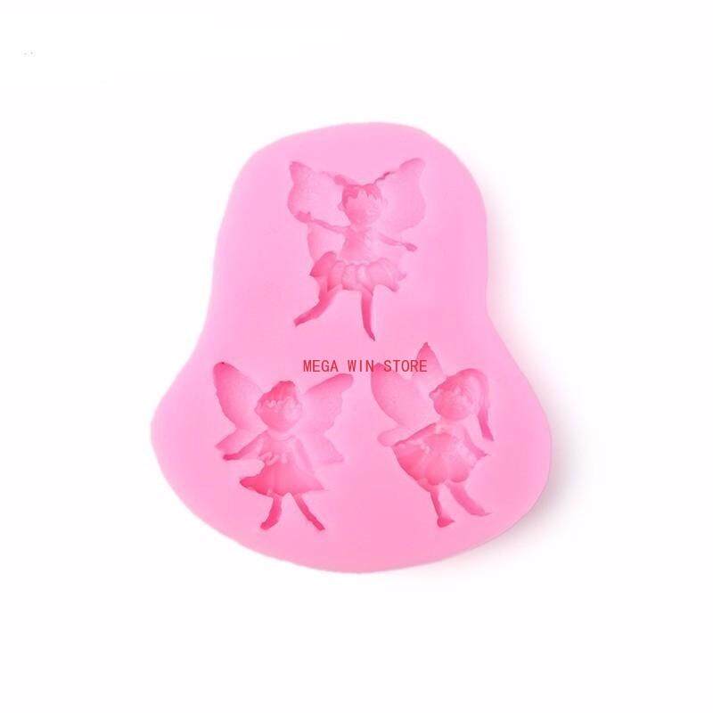 MEGA GIÀNH CHIẾN THẮNG STORE Ong Nhỏ Quốc Thiên Thần Nhỏ Khuôn Bánh DIY Silicone Fondant Dụng Cụ Nướng Bánh Sô Cô La Khuôn Mẫu