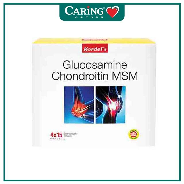 KORDEL'S GLUCOSAMINE CHONDROITIN MSM EFFERVESCENT 4X15S Lazada