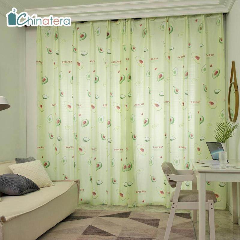 Rèm Cửa Sổ Hiện Đại Điều Trị Bằng Vải Cây Xương Rồng Quả Bơ Phong Cách Bắc Âu Rèm Che Nắng Cho Phòng Tắm Đồ Trang Trí Phòng Khách Rèm Hoàn Thiện