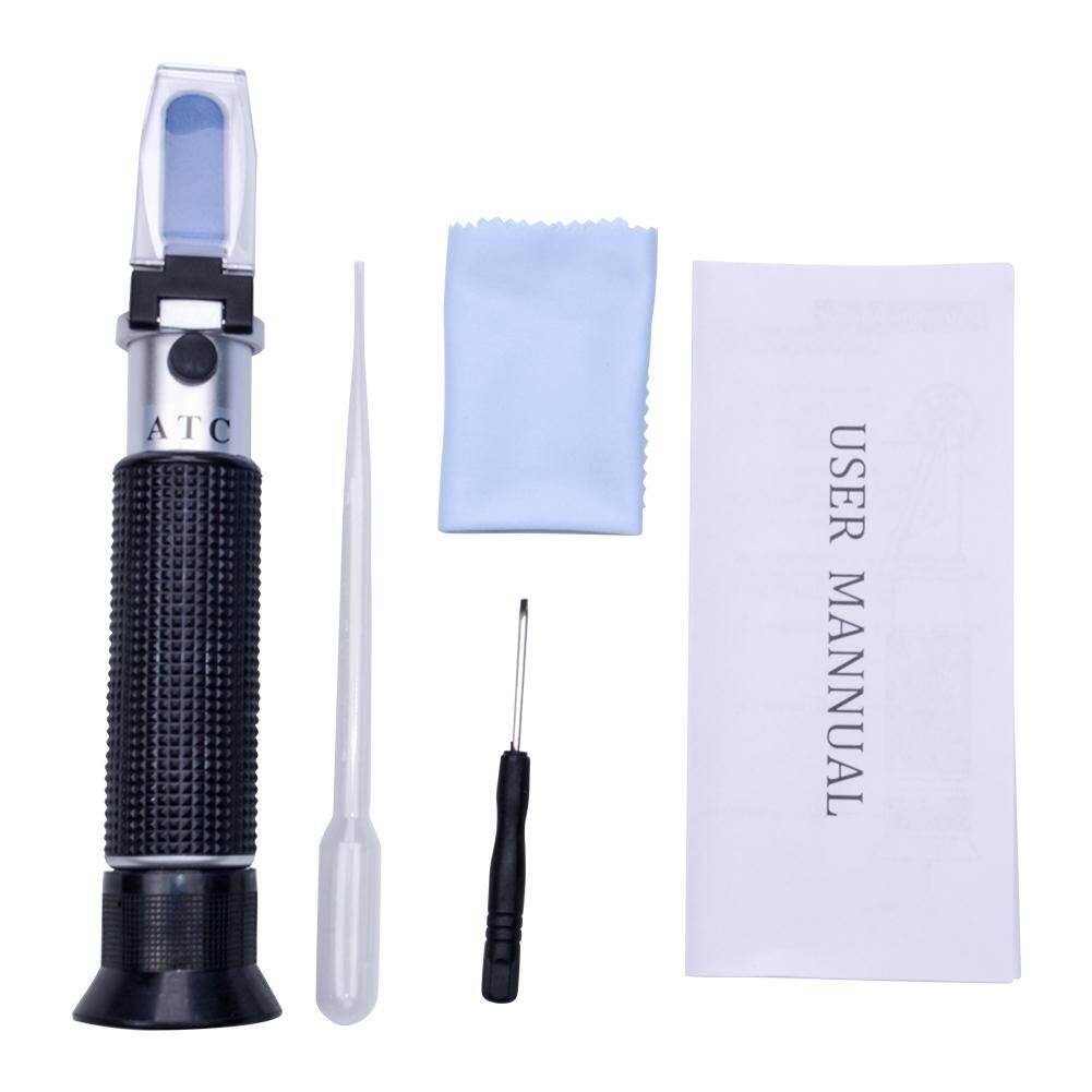 Thiết Kế Khúc Xạ Kế Di Động Yieryi Máy Đo Nồng Độ Cồn Trong Rượu Máy Đo Khúc Xạ Kế ATC 0-80% V/V Kèm Hộp Mới