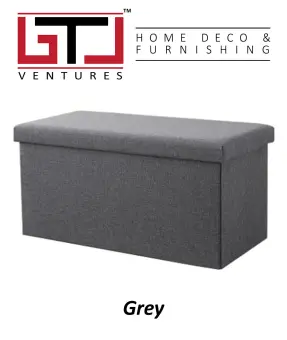 76x38x38cm Pu Leather Fabric Foldable Storage Stool Storage Box Home Living Storage Bench Box Seat Chair Stool Lazada