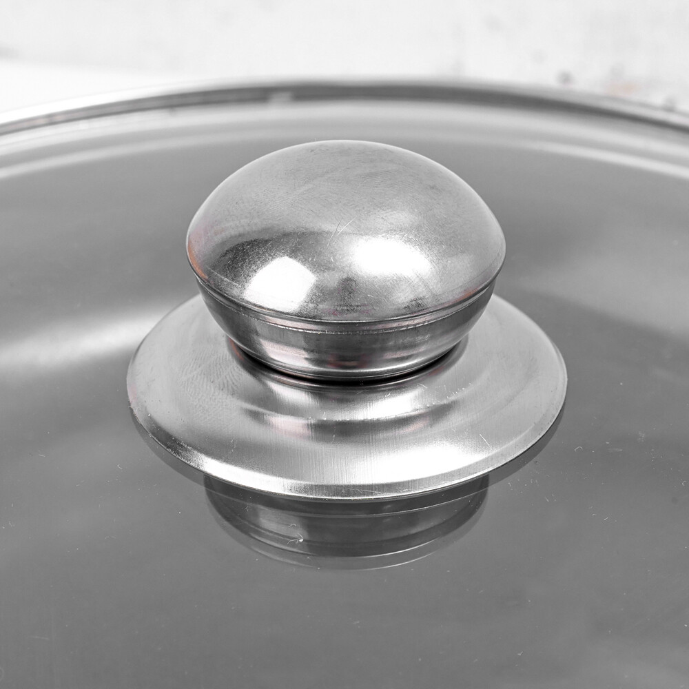 Yespery 1/3 cái dụng cụ nấu nướng núm cầm nắp nồi chảo tay cầm thép không gỉ cho nhà bếp nắp nồi Mũ dụng cụ nấu nướng thay thế Tay cầm nồi