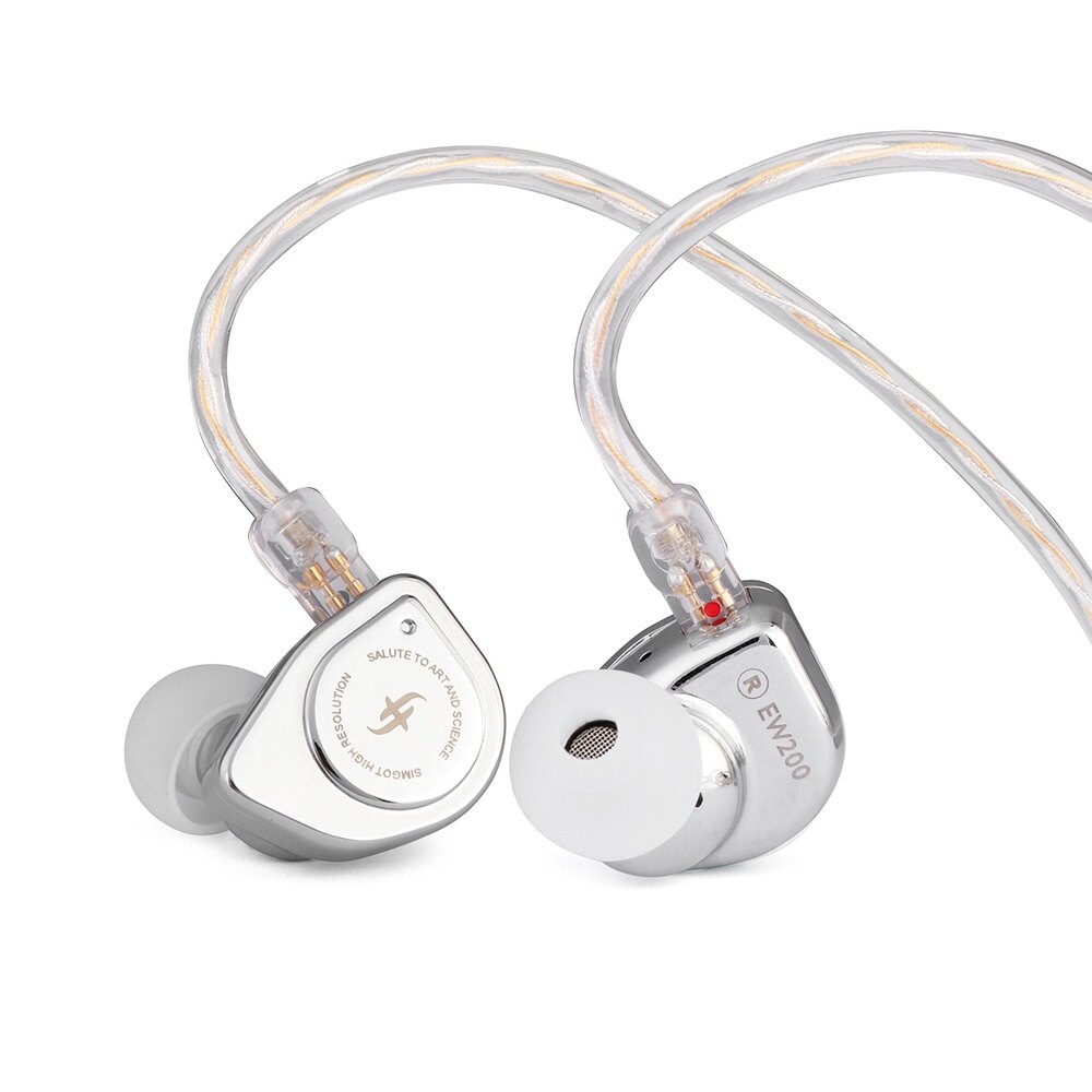 Simgot ew200 10mm scp diaphragm dual-magnetic-circuit dual-cavity dynamic driver in-ear earphones ew100