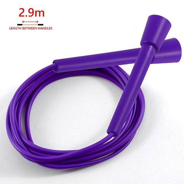 Rush athletics beaded good quality speed skip rope longer 3.2m cord pvc fitness crossfit 5mm no logo double under good quality