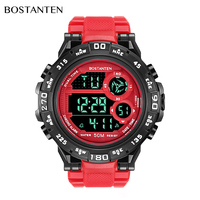 BOSTANTEN Mens Watch Waterproof Watch For Men Original Watches Latest Digital Sport Wristwatch-3022K