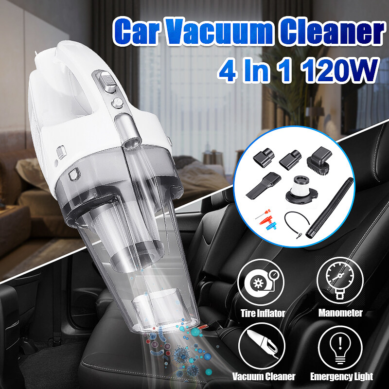 Máy Hút Bụi Ô Tô 4 Trong 1 12V Cho Ô Tô Mini Cầm Tay Ướt Khô Nhỏ Cầm Tay