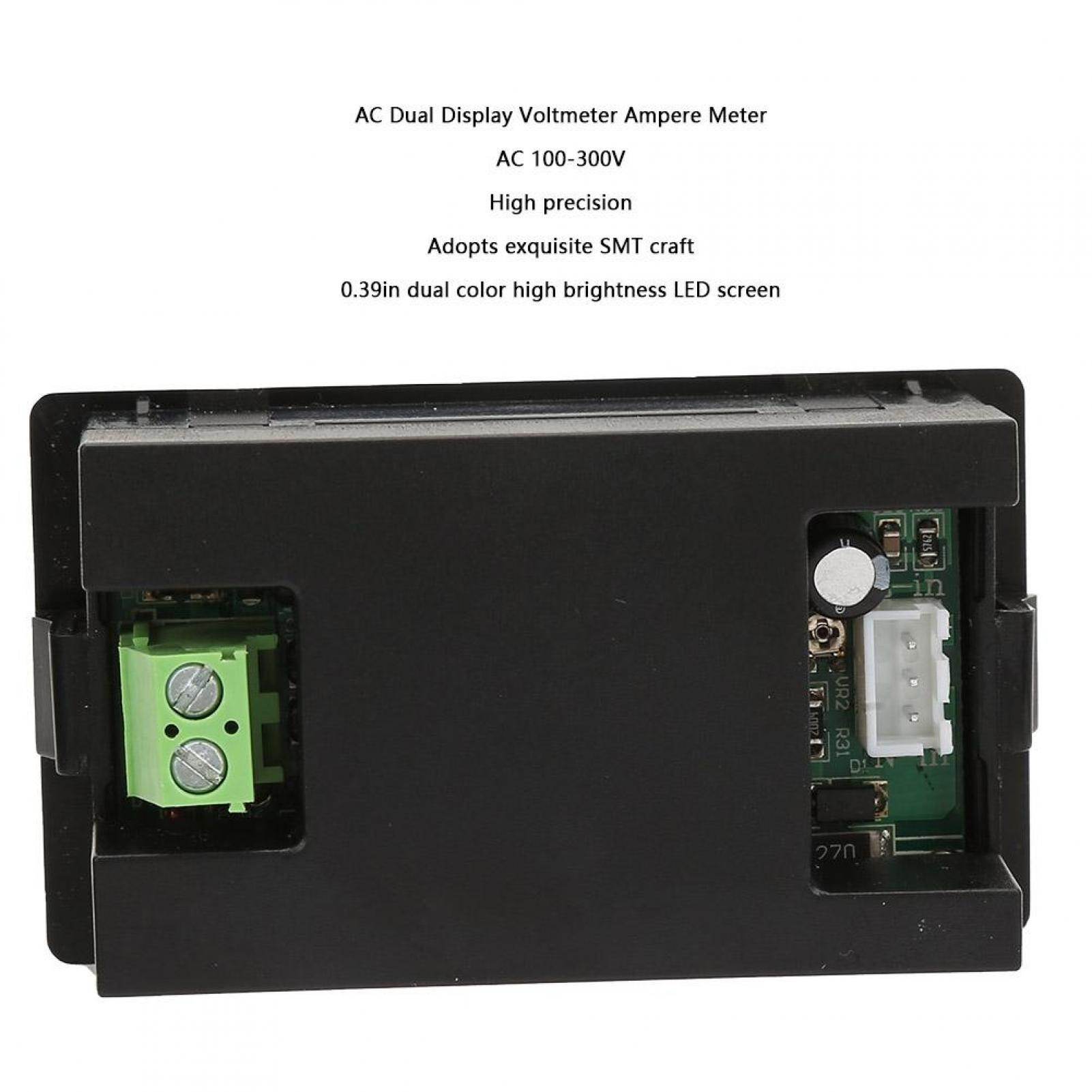 LED Digital Display AC 100~300V Voltmeter 0-10A Ampere Meter