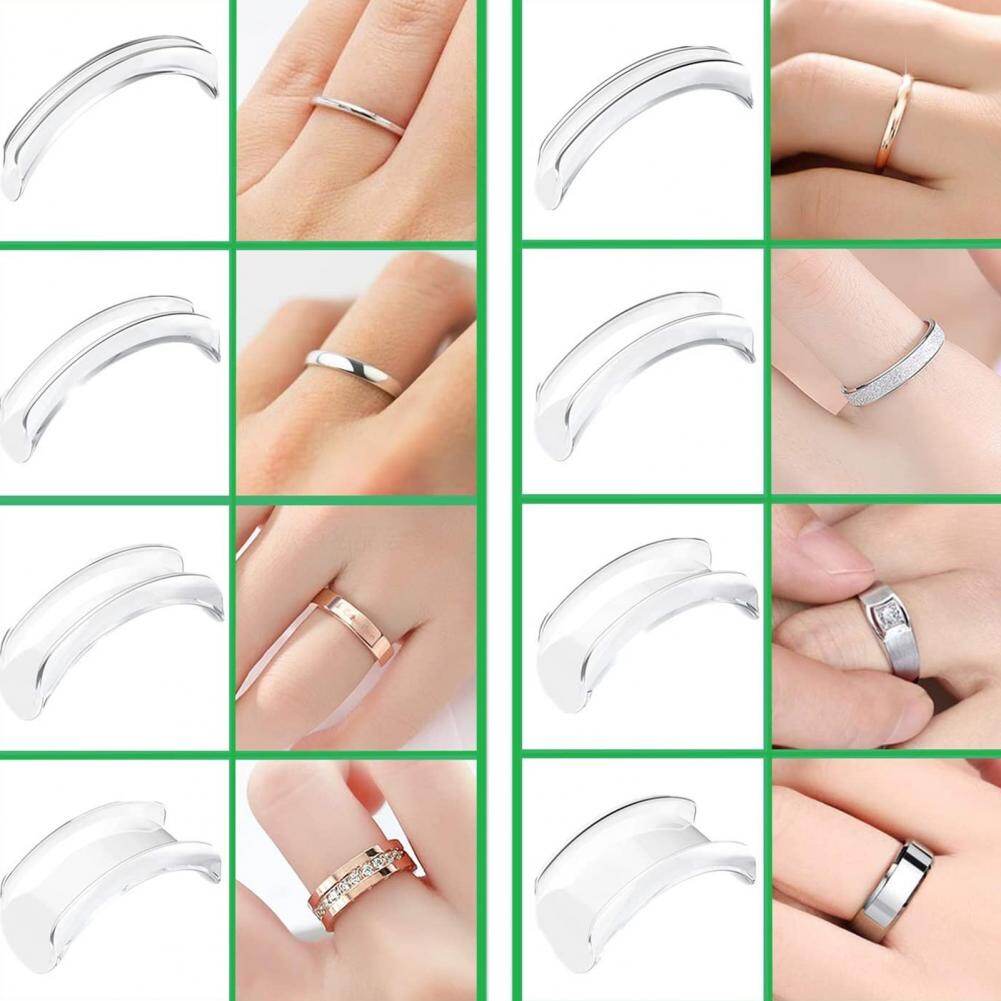 【PrettySet】 Vòng Đệm Điều Chỉnh Kích Cỡ Vô Hình Bằng Silicon 6 Kích Cỡ Vòng Đệm Thay Đổi Lò Xo Phù Hợp Với Mọi Loại Vòng